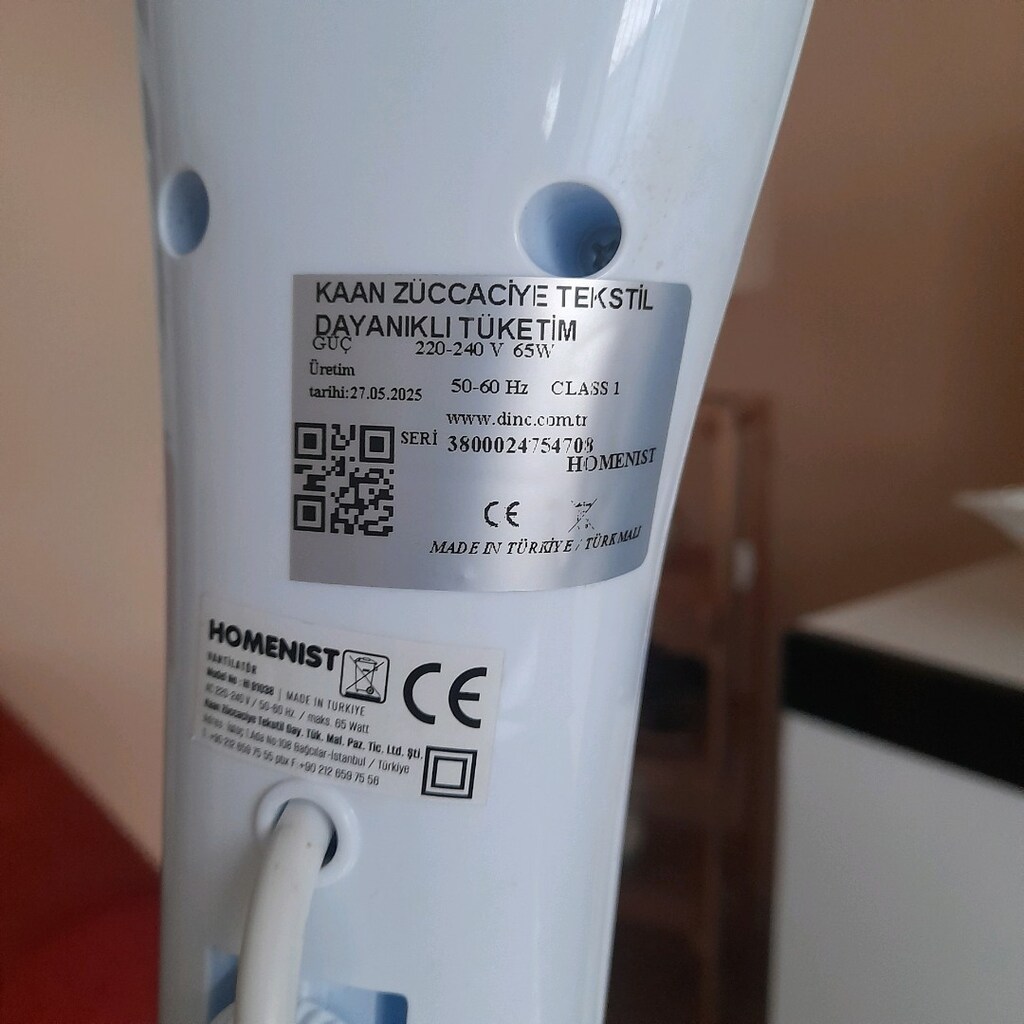ACİL ÇOK TEMİZ 65 WATT GÜÇLÜ AYAKLI VANTİLATÖR - 3