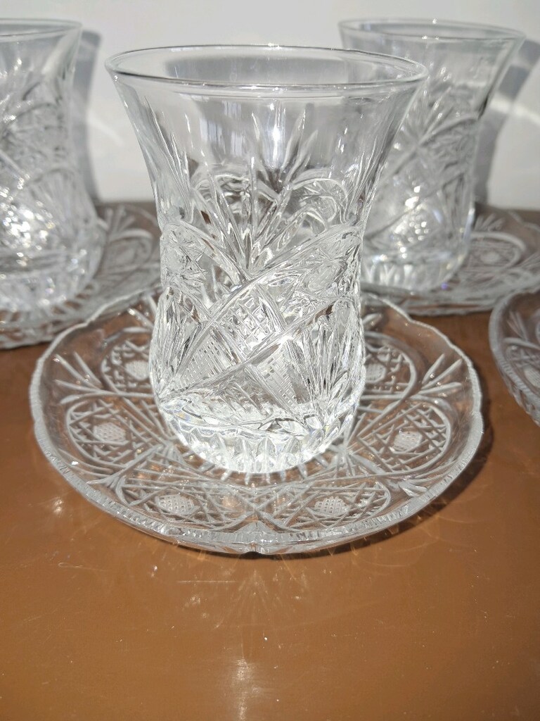 8 PARÇA KRİSTAL ÇAY SETİ - 2