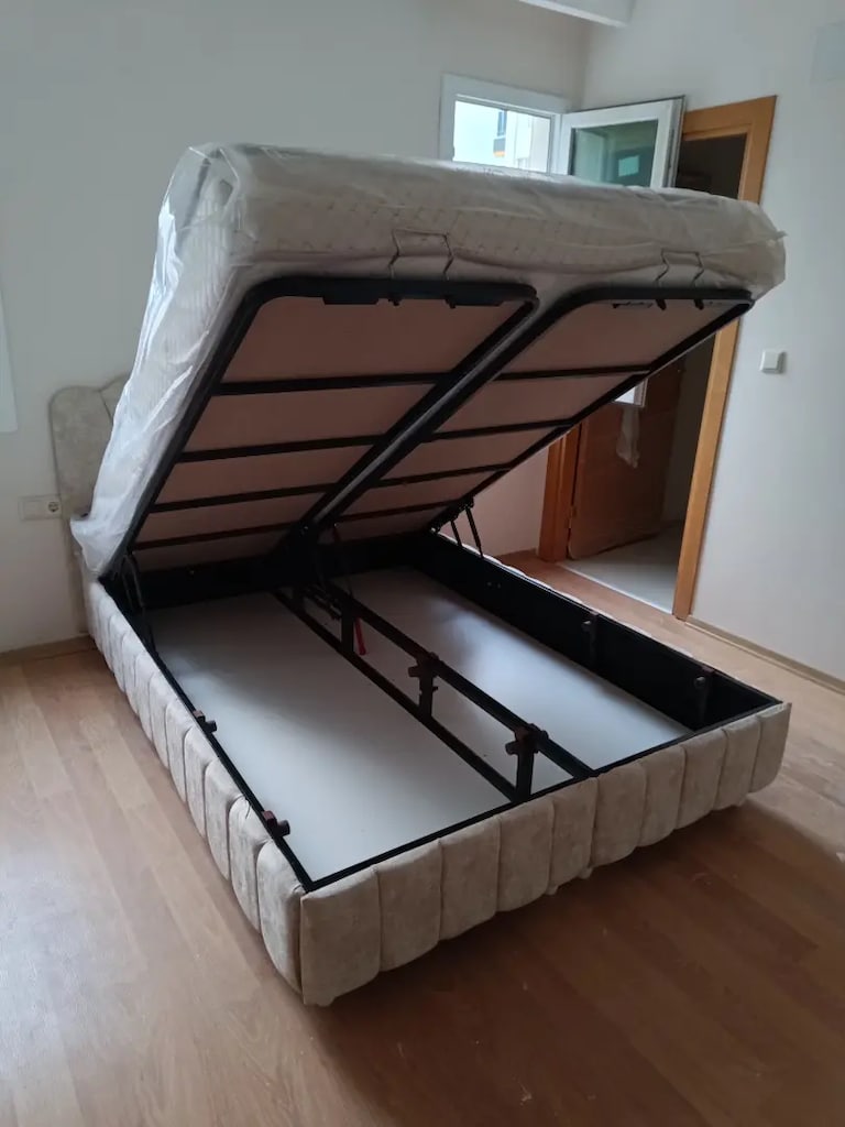 Çift kişilik baza başlık ultra ortopedik pedli yatak - 2