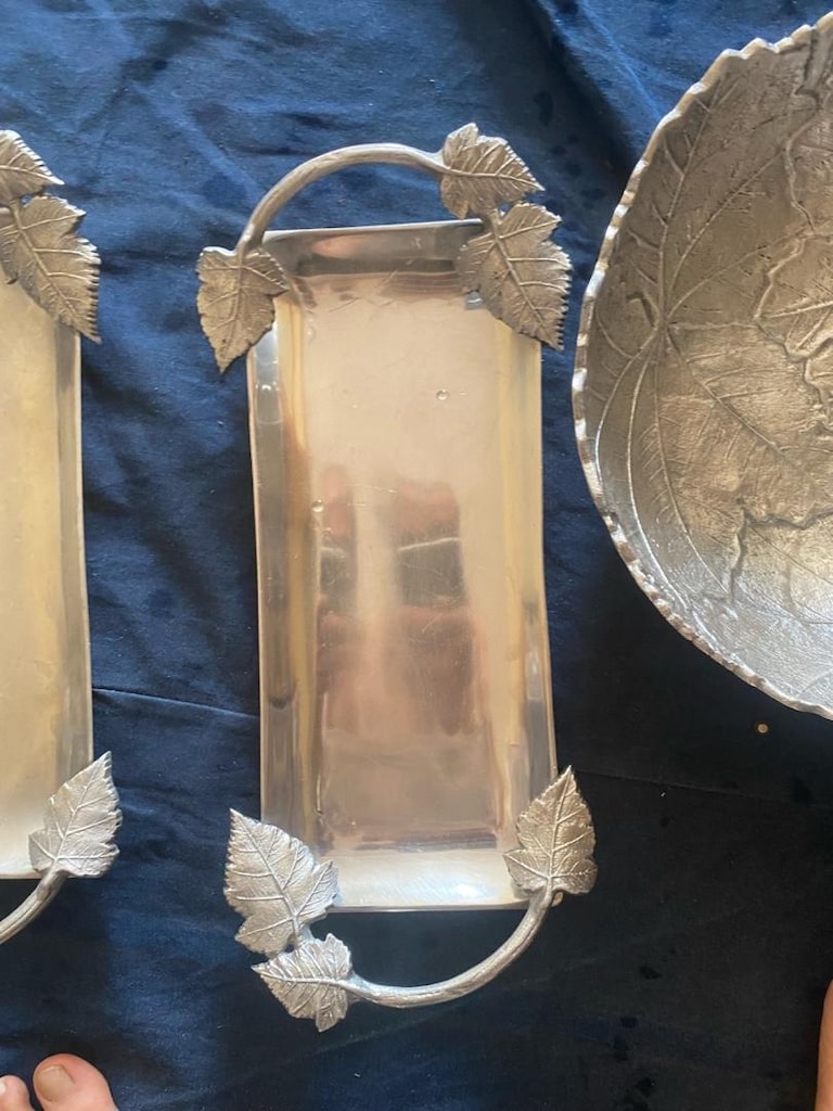 Martha Stewart Yaprak Seti Lüks Tepsi Kase - 18