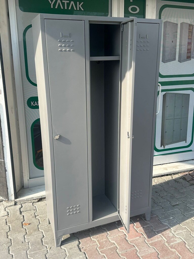 ÜÇ KAPAKLI PERSONEL ELBİSE DOLABI METAL YAPIM - 3