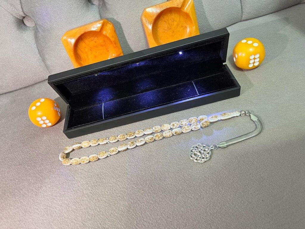 Golden Rosery ‘Aşk Raconsaldır’Tesbihidir Beyaz - 8