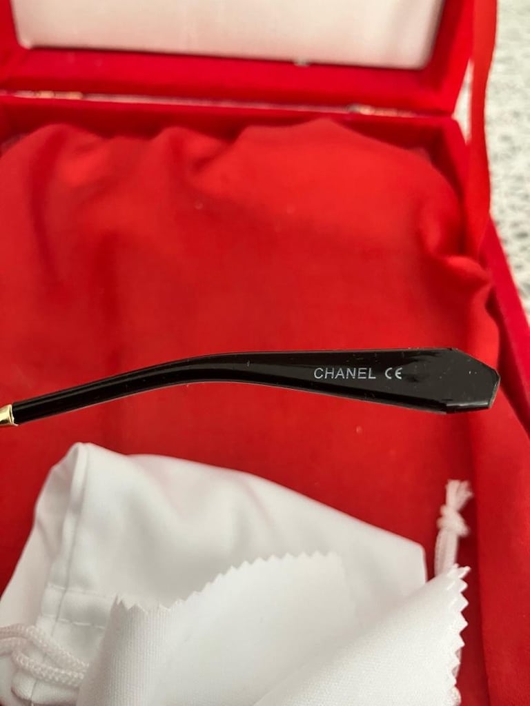 Chanel Altın Çerçeveli Modern Geometrik kadın Güneş Gözlüğü… - 6