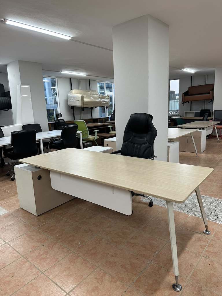 KLAS OFİS ÜSKÜDAR 220x90 NURUS AKÇE YÖNETİCİ MASASI İKİNCİ EL - 2
