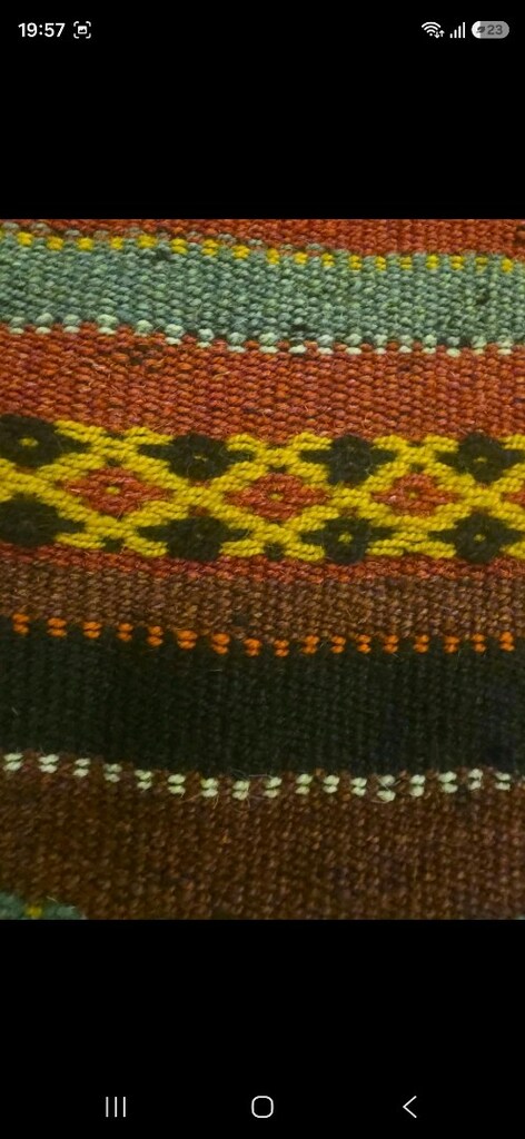 Yaklaşık 100 Yıllık Antika Sivas İmranlı El Dokuma Kök Boya Yün kilim - 4