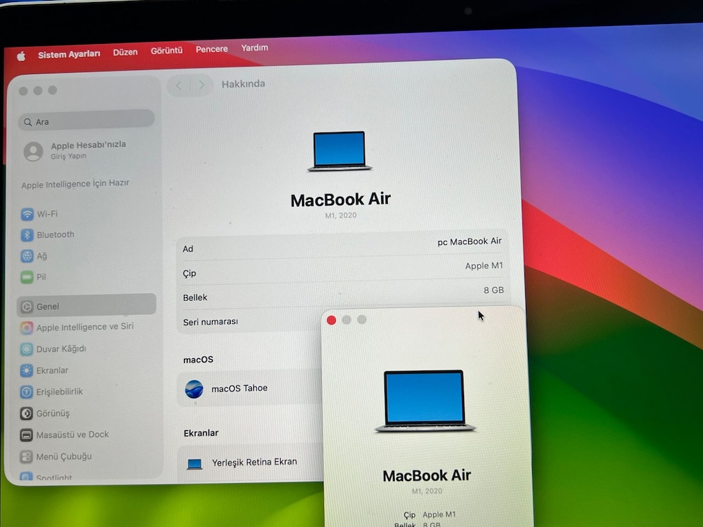 APPLE MACBOOK AİR M1 LAPTOP 8 GB 256 GB - 6