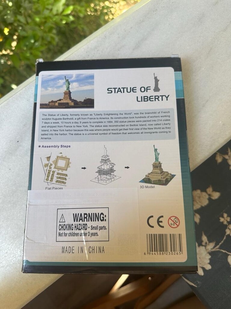 Cubic Fun Statue of Liberty 3D maket - 3