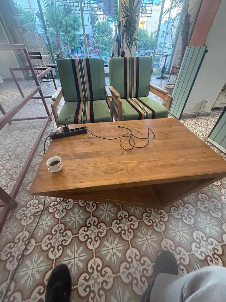 ceviz tasarım sehpa - 2