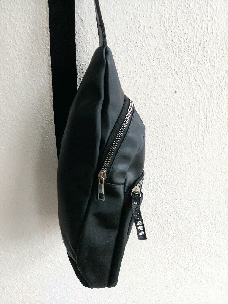 LCW unisex siyah göğüs çantası - 5