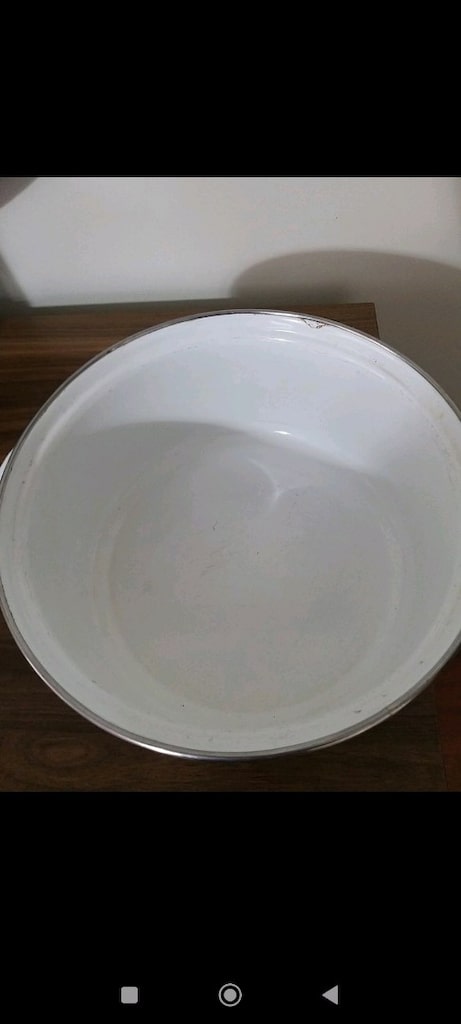 vintage büyük boy çinko tencere 26 cm - 4