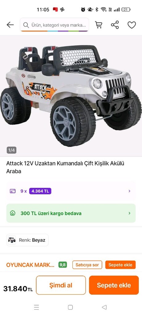 PİLSAN ATTACK AKÜLÜ ARABA - 4