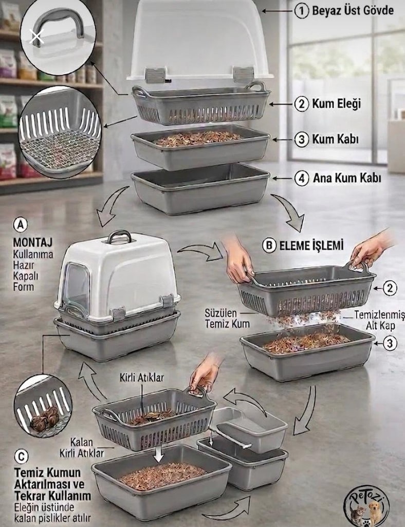 Kedi Kum Kabı (Elekli) - 2