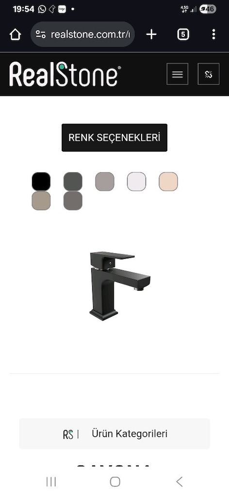 Banyo lavabo bataryası. sıfır
