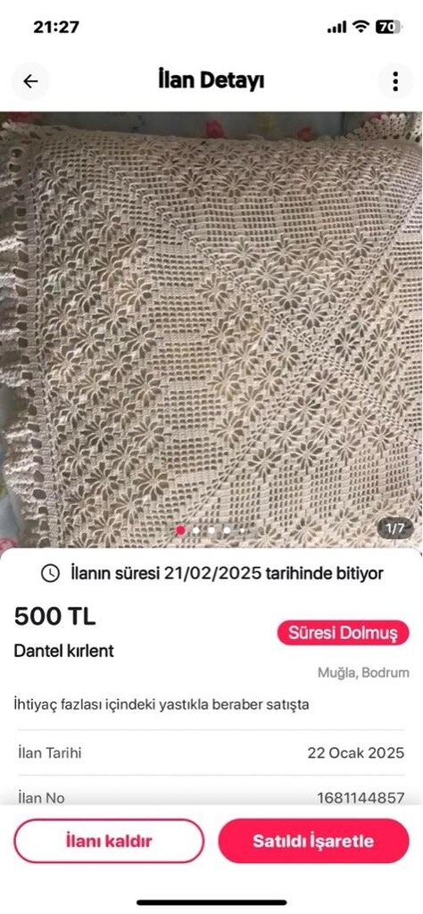el emeği göz nuru kırlent - 3