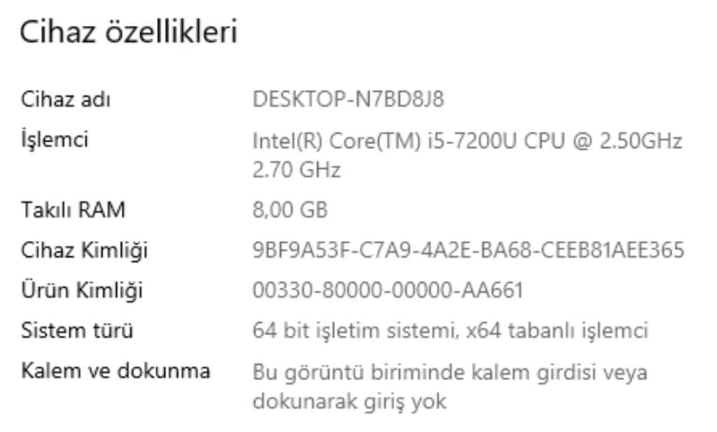 i5 7. Nesil HP harici ekran kartlı oyun performansı yüksek laptop - 8