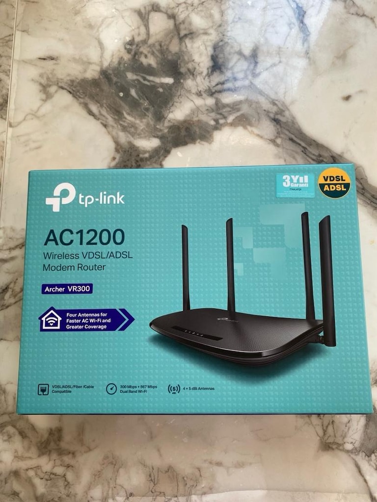 TP-LİNK AC1200 Wirelles VDSL/ADSL Modem Router