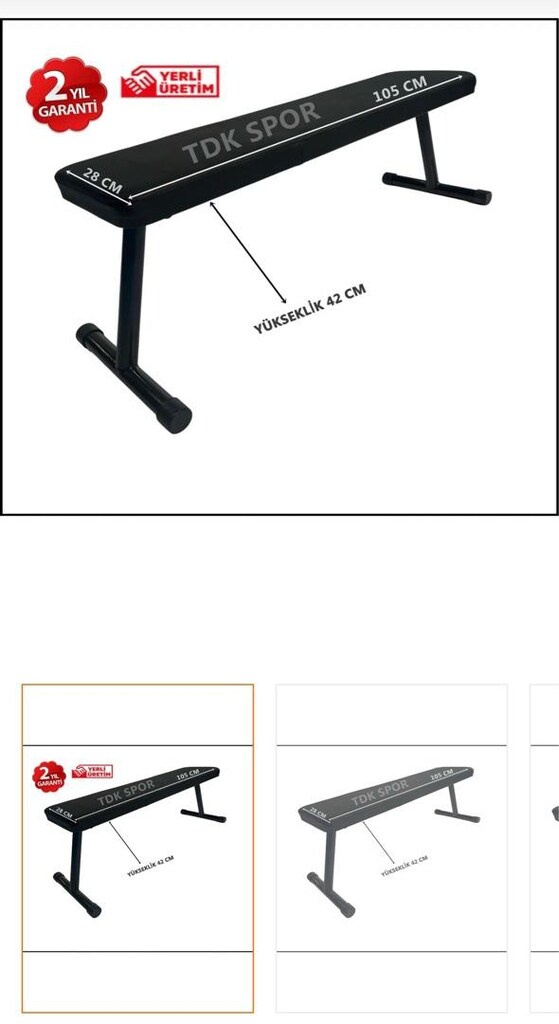 Ağırlık seti ve bench sehpası