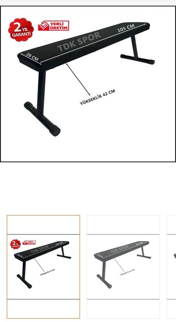 Ağırlık seti ve bench sehpası