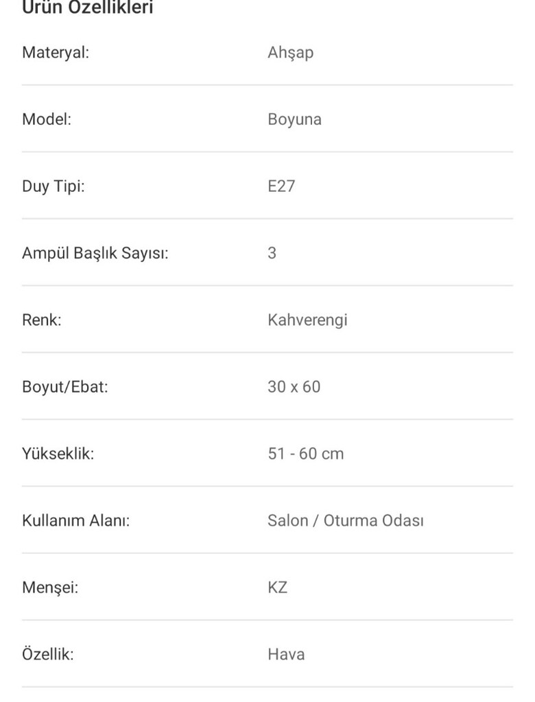 3 lü ahşap sarkıt avize - 5