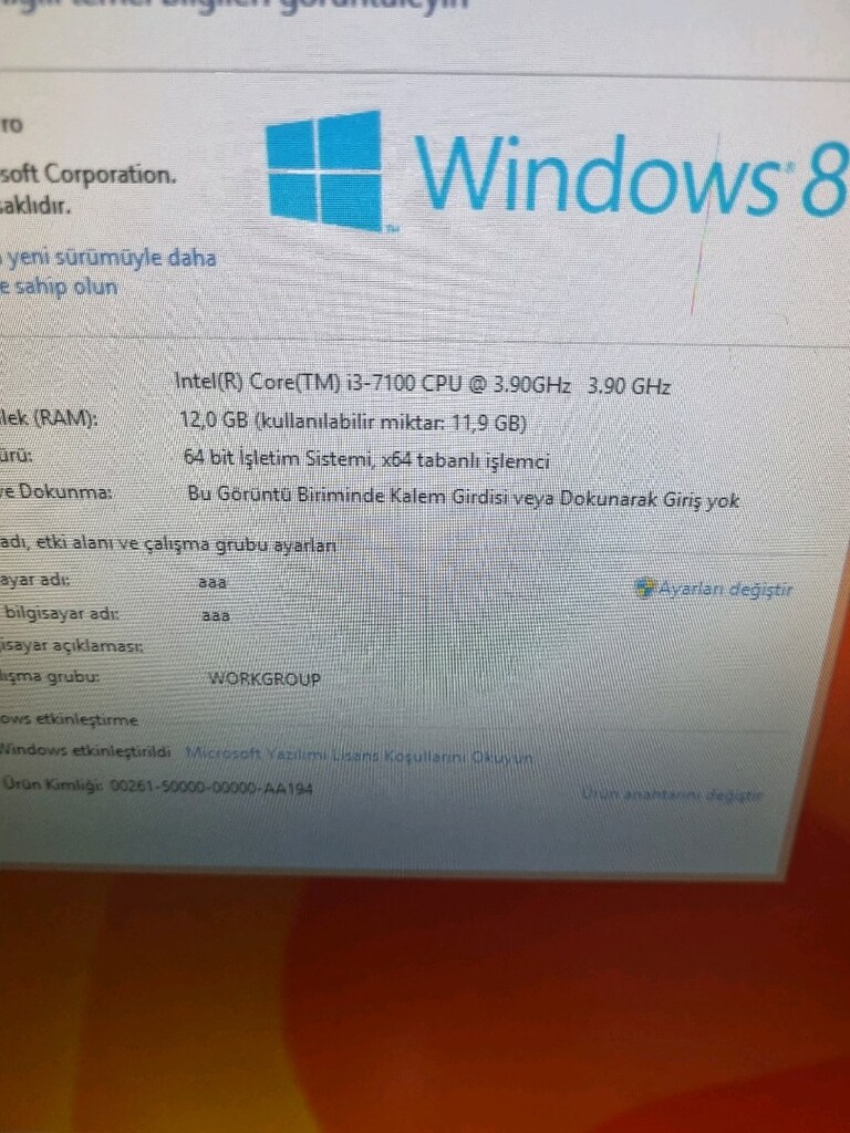 Satılık ecs 1151 pin anakart i3 7100 işlemci 12 gb ddr4 rem - 3