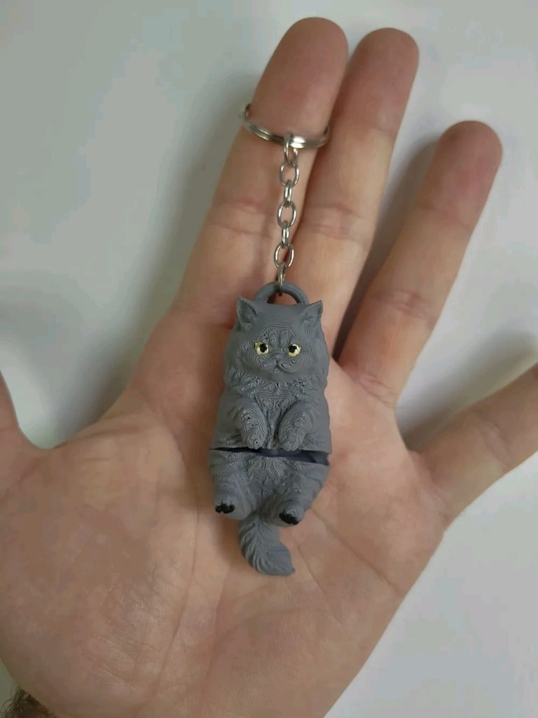 3 Adet sevimli kedi anahtarlık - 3