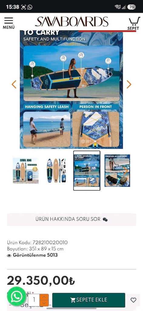Sava Boards Coral King Sup Boards - 3