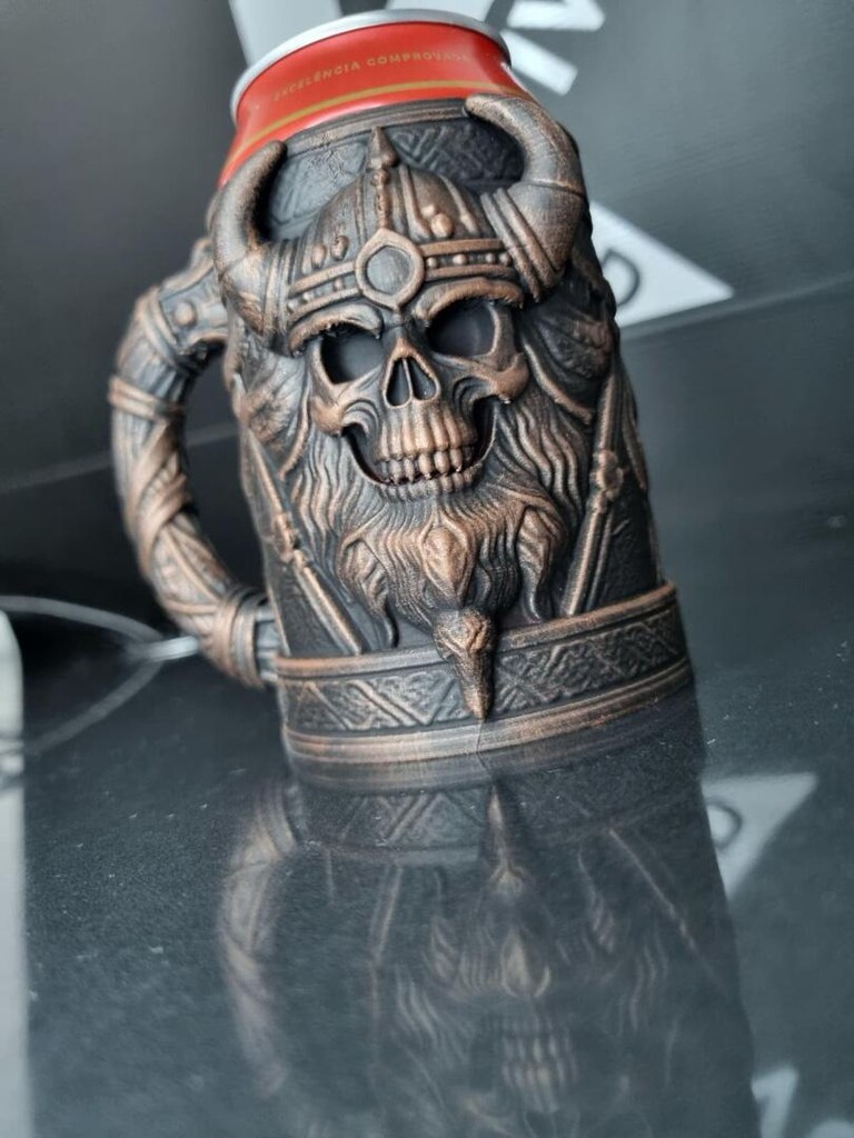 3D Baskı Viking Kuru Kafa Bardak / Kutu – 10 cm – Dekoratif Tasarım - 2