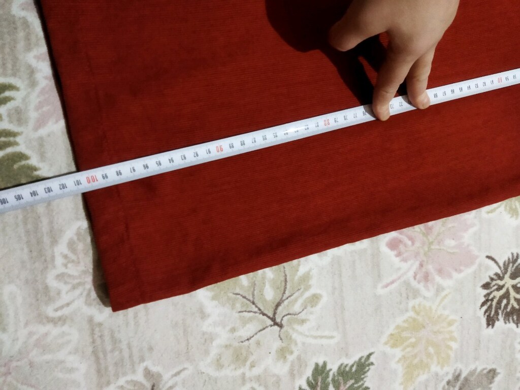 xl beden kadife kiremit rengi pantolon - 5