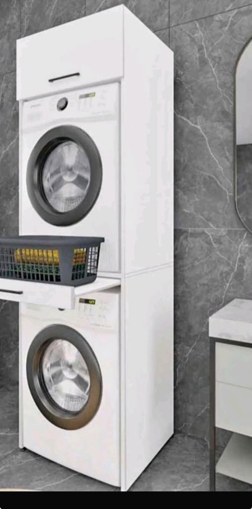 Çamaşır Makinesi Dolabı | Banyo Dolabı | Kurutma Makinesi Üstü Dolap - 2