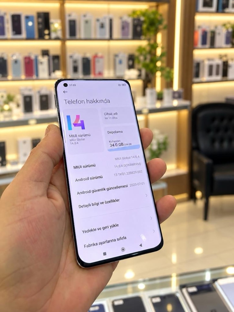 XIAOMI 11 ULTRA 25612+12 GB KAYITLI ŞARJ KILIF İLE ARKA EKRAN ÇALIŞMIY - 4