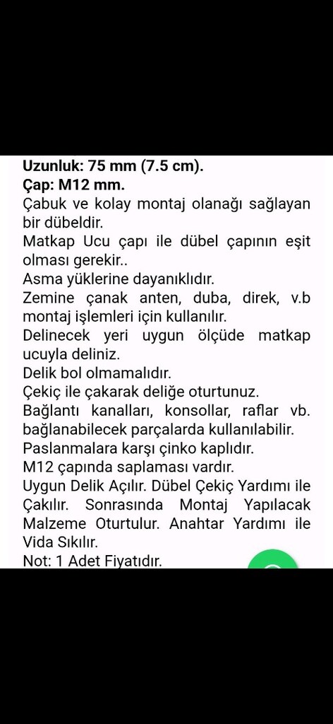 ÇELİK DUBEL 10 adet - 4
