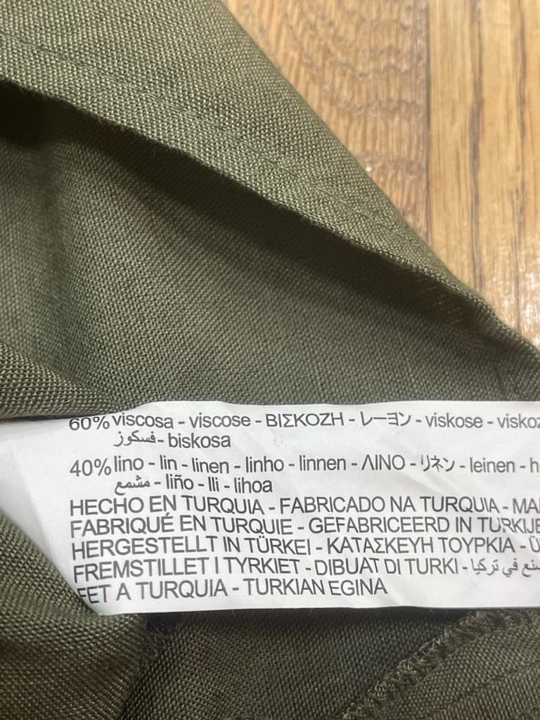 ZARA YANDAN BAĞLAMALI KETEN ETEK - 8