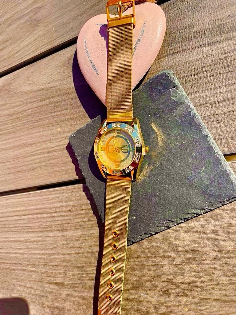 ‼SIFIR/İTHAL/DOLCE&GABBANA,18K Komple Altın Kaplı,Swarovski Taş Detay - 13