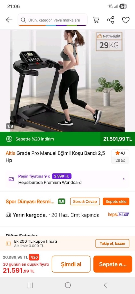Az kullanılmış Altis marka masajlı koşu bandı - 2