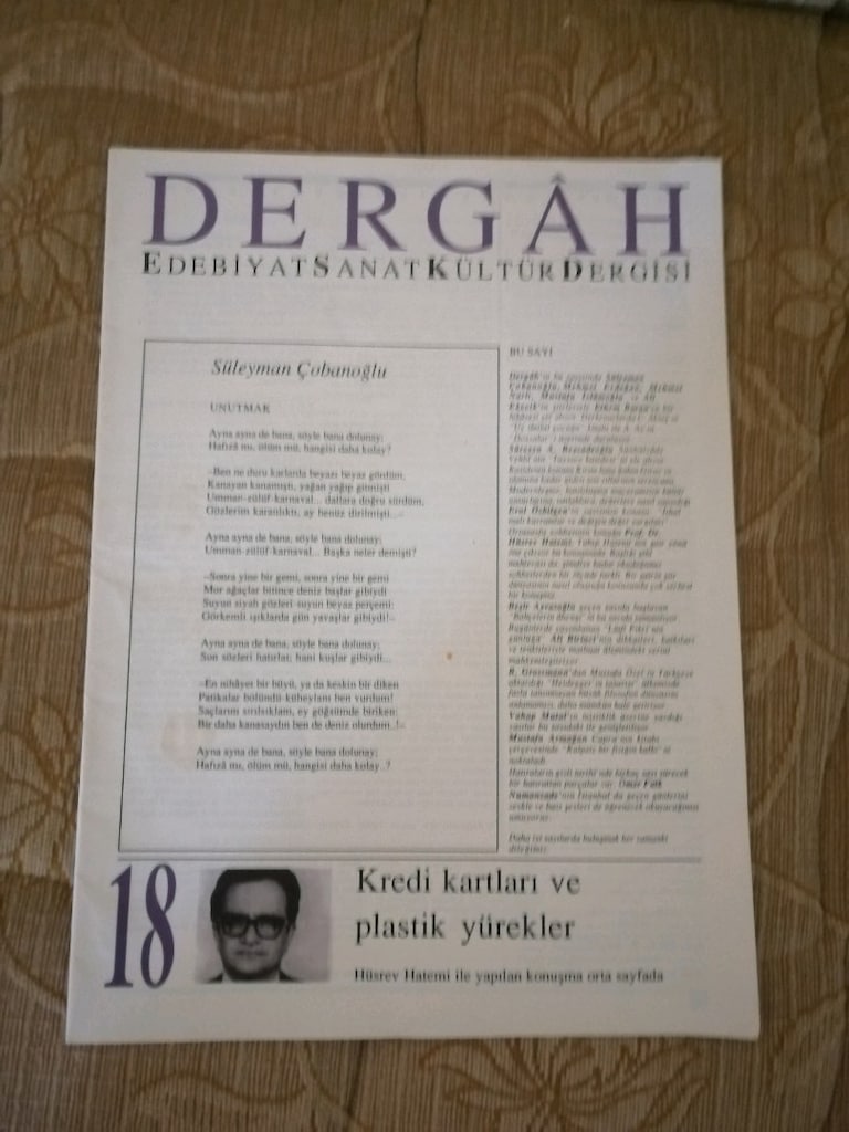 Dergah Edebiyat Sanat Dergisi 17/18.sayı - 3