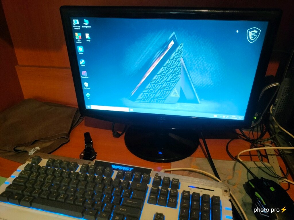 monitör AOÇ 18'5 inç ekran sorunsuz temiz - 3