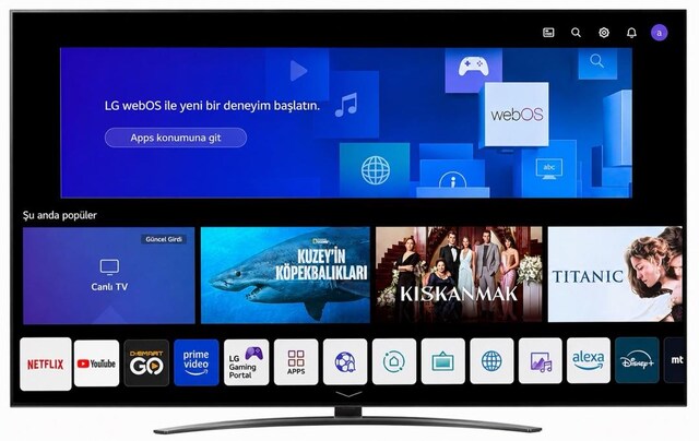 LG 65QNED816QA 65’’ QNED 4K 120 Hz Smart TV | Temiz | Faturalı