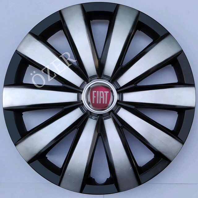 Fiat Egea / Doblo / Pratico -16 inç Siyah-Gri jant kapağı 4'lü
