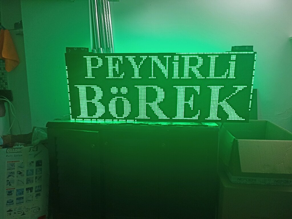48x128cm led tabela kayan yazı - 6