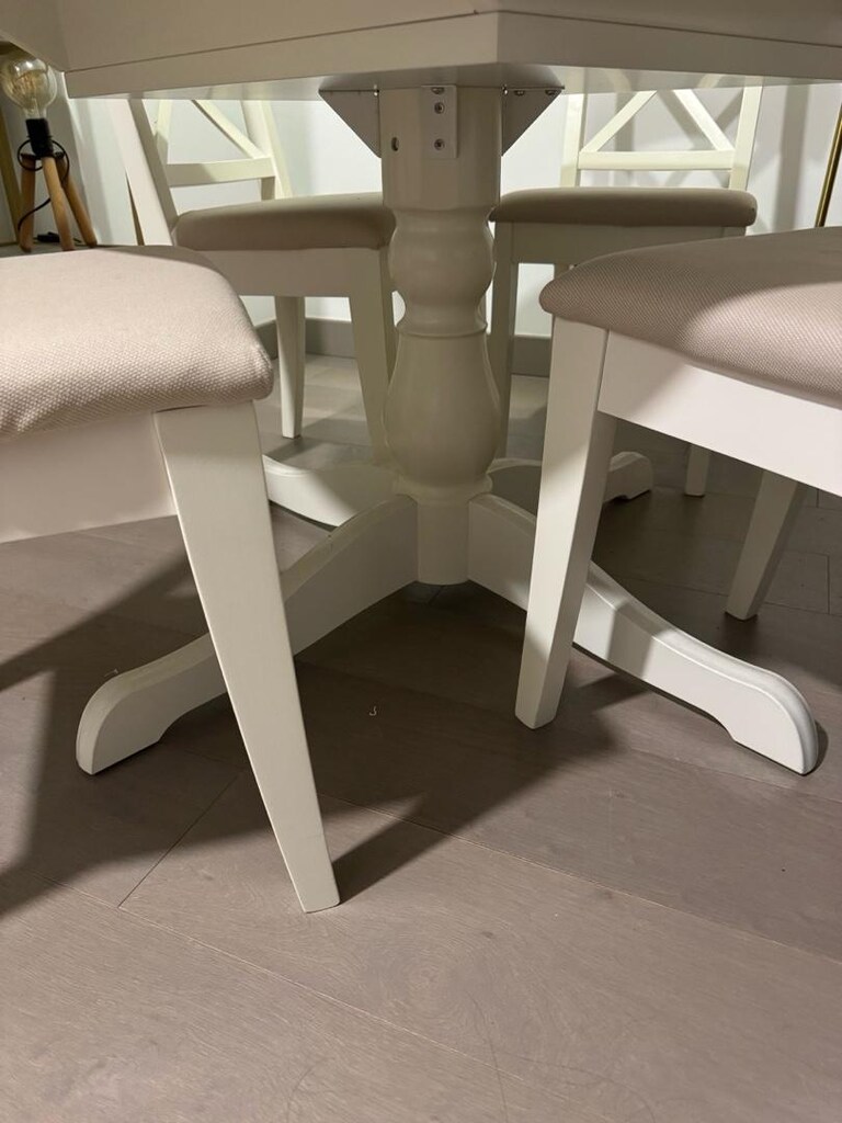 ikea masa ve 4 kisilik sandalye takimi - 3