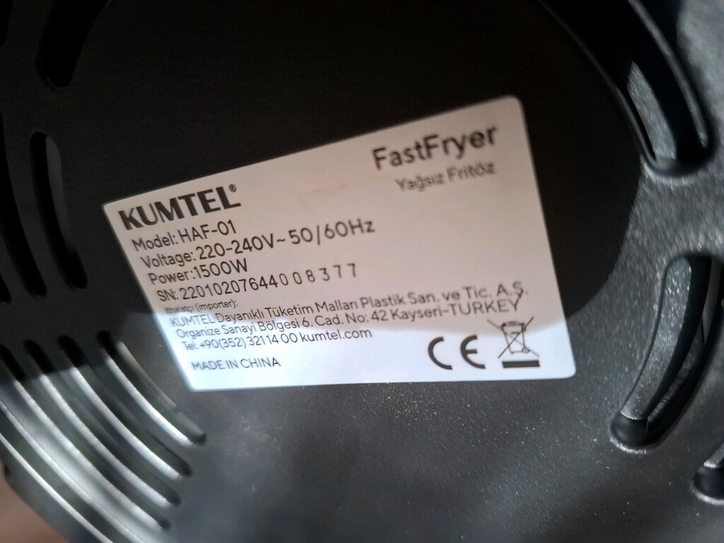 KUMTEL AİRFRY FASTFRYER - 5