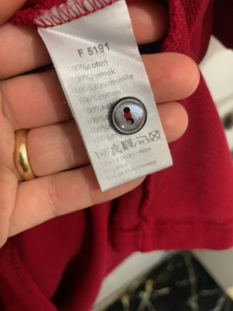 Orijinal Lacoste XL-2XL polo yaka yaka Tişört - 6