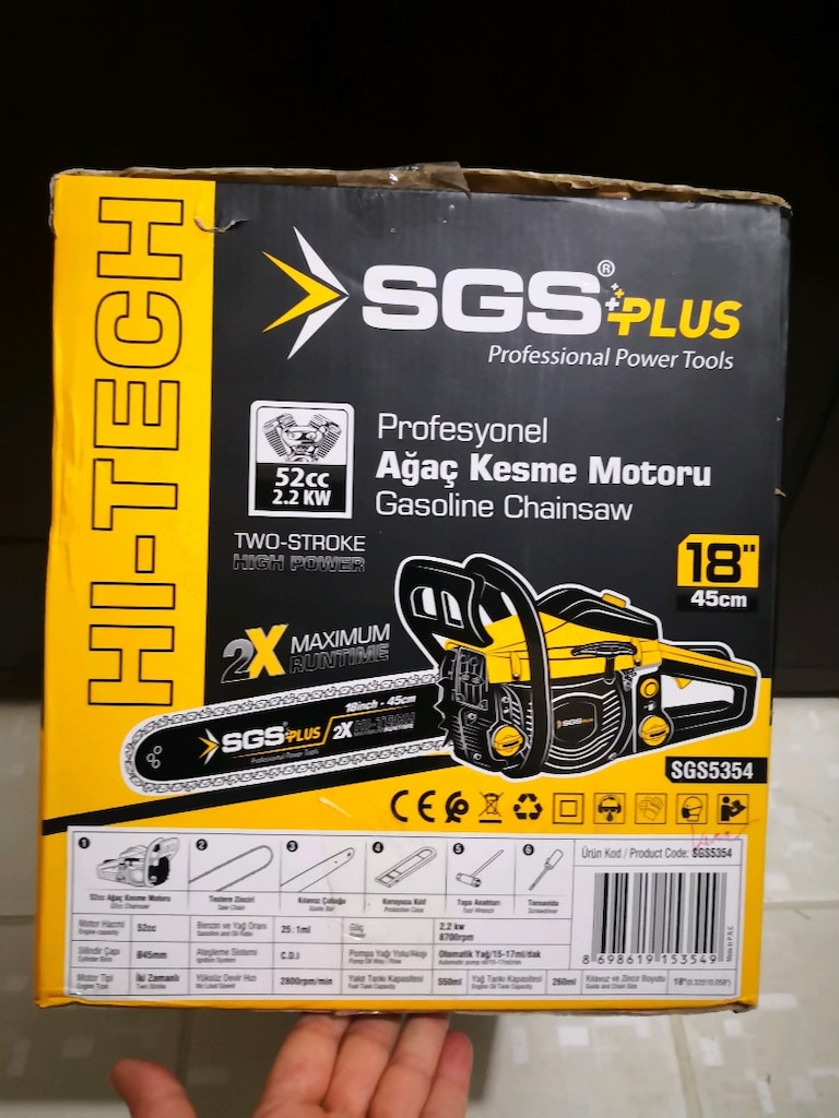 Ağaç kesme motoru benzinli sgs - 2