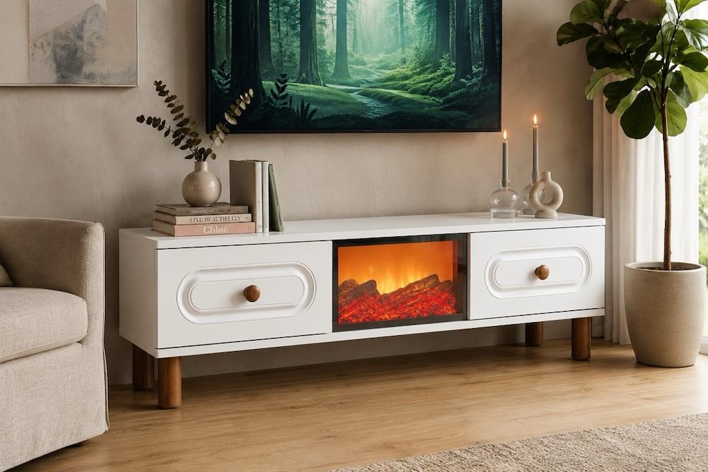 şömineli Tv sehpası - 11