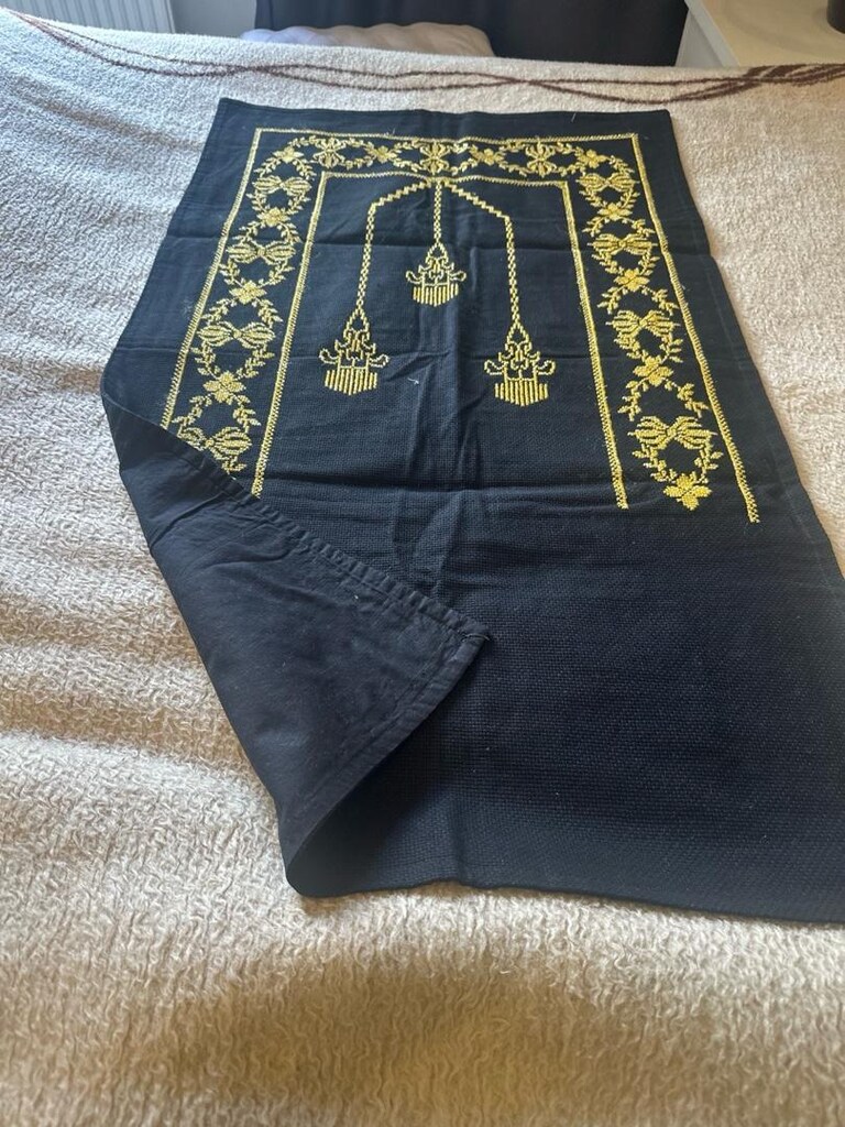 Seccade 1.15cm 68 cm etamin simli ip hiç kullanılmamış siyah - 3