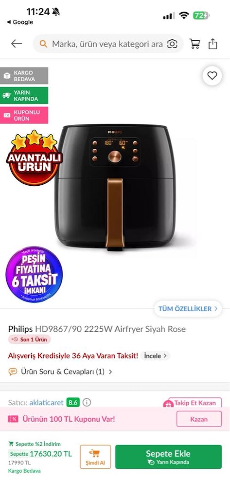 Phlips Premium XXL Airfryer - 6