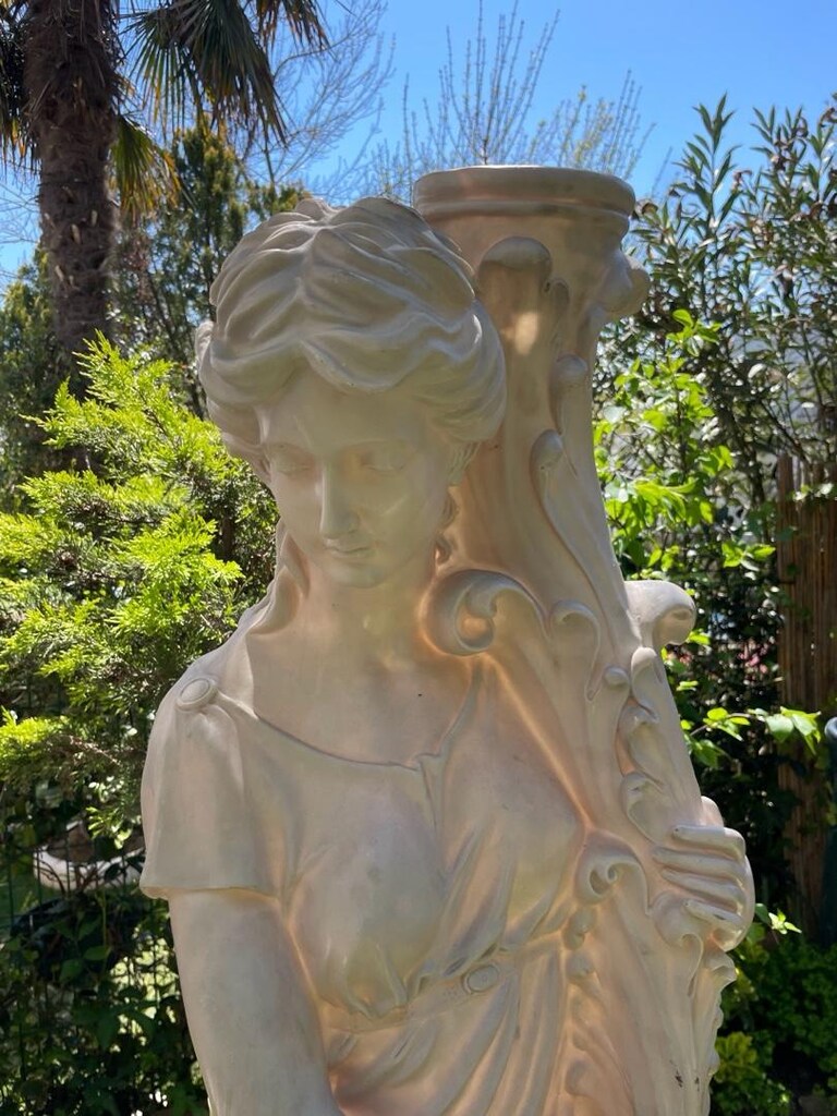 1 Adet Şelaleli Kız Heykeli 155 CM fiberglas - 9