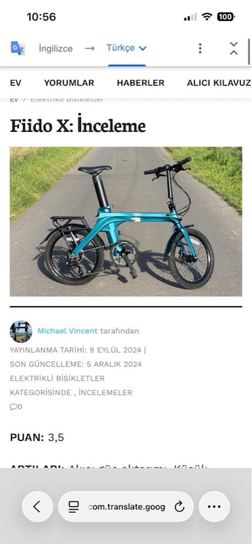 Fiido x elektrikli katlanır bisiklet - 2