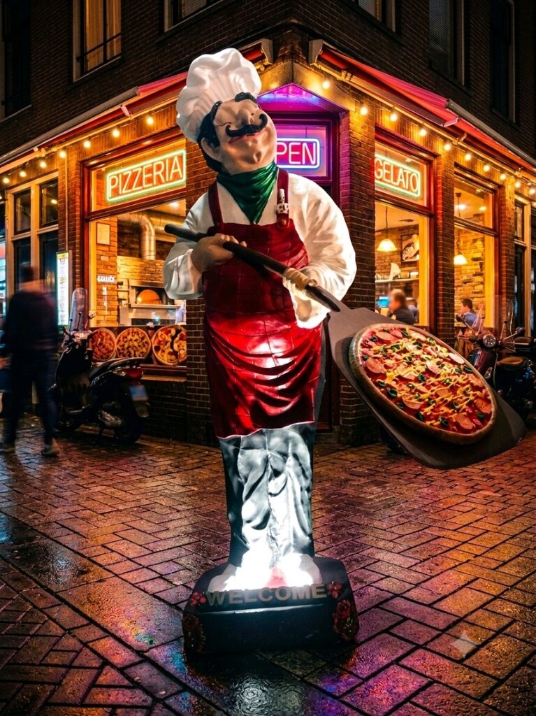Restoran ve pizzacılar için büyük boy şef - 2