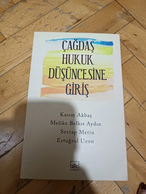 çağdaş hukuk düşüncesine giriş